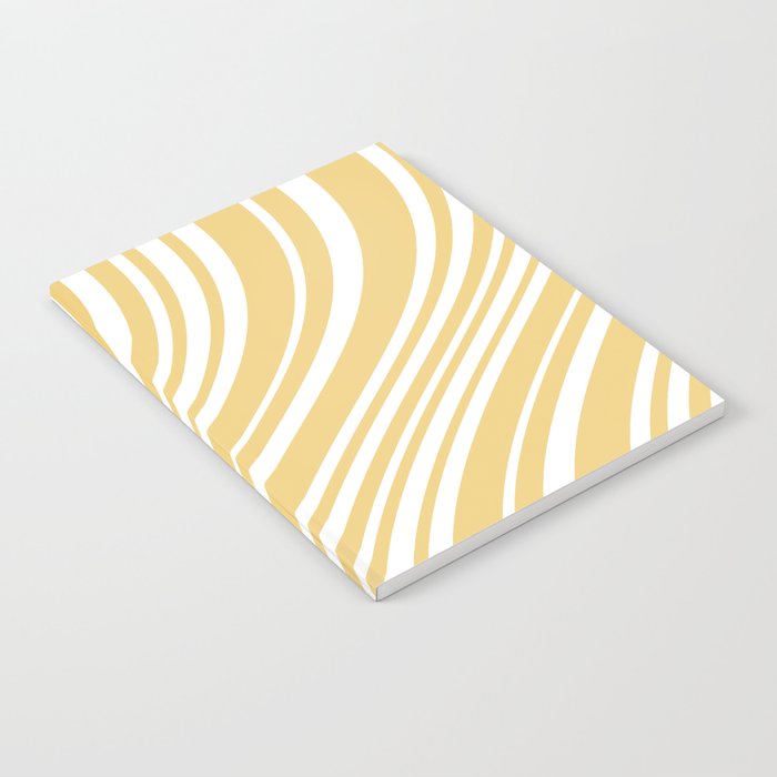 Wavy Stripes XLIV - Pastel Yellow Notebook Gallery Image 2