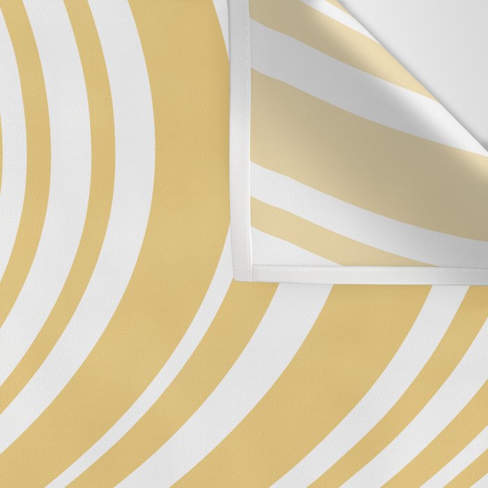 Wavy Stripes XLIV - Pastel Yellow Wall Tapestry Gallery Image 3