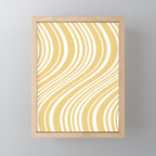 Wavy Stripes XLIV - Pastel Yellow Mini Art Print Gallery Image 1