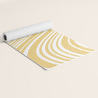 Wavy Stripes XLIV - Pastel Yellow Yoga Mat Gallery Image 2