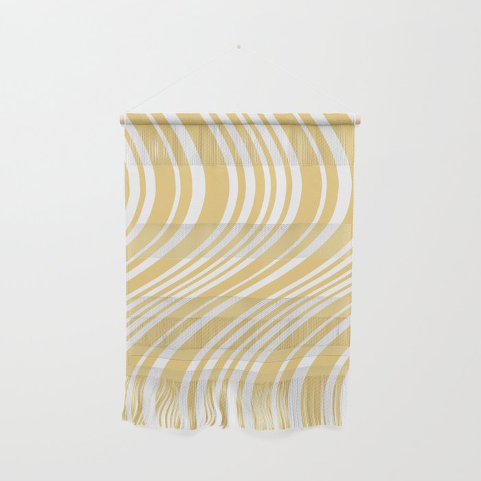 Wavy Stripes XLIV - Pastel Yellow Wall Hanging Gallery Image 1