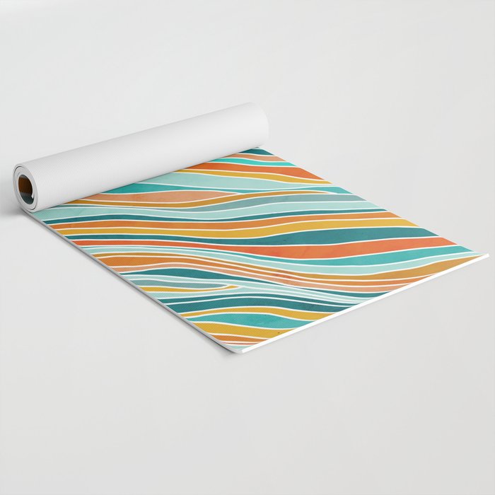 Colorful Summer Stripes Yoga Mat Gallery Image 2