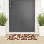 Bold flowers in my garden brown on offwhite Welcome Mat Gallery Image 3