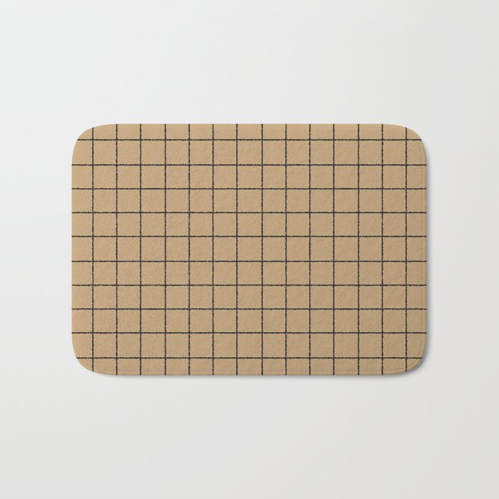 KRAFT GRID Bath Mat Gallery Image 1