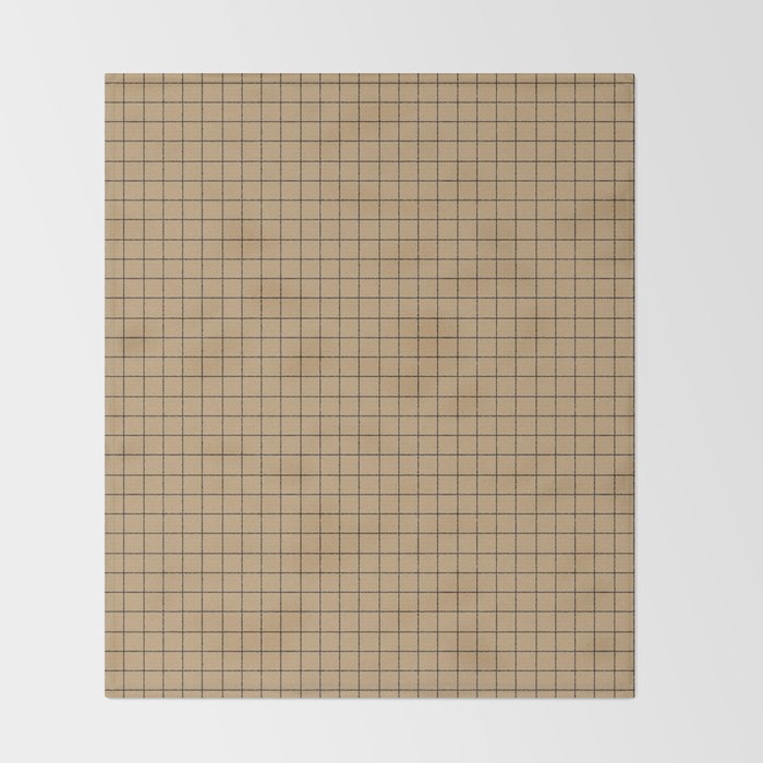 KRAFT GRID Throw Blanket Gallery Image 2