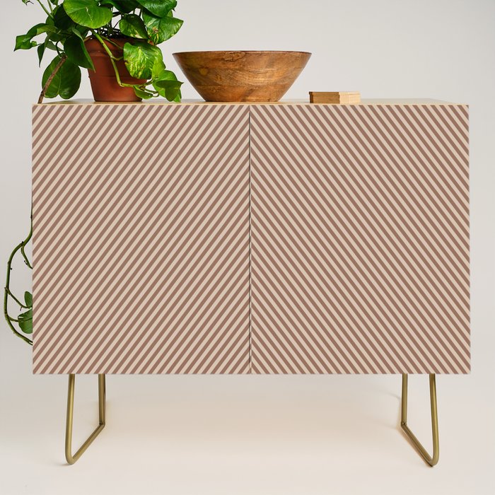 Angular Stripes XXXI Coffee Creme Credenza Gallery Image 1