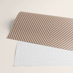 Angular Stripes XXXI Coffee Creme Wrapping Paper Gallery Image 2