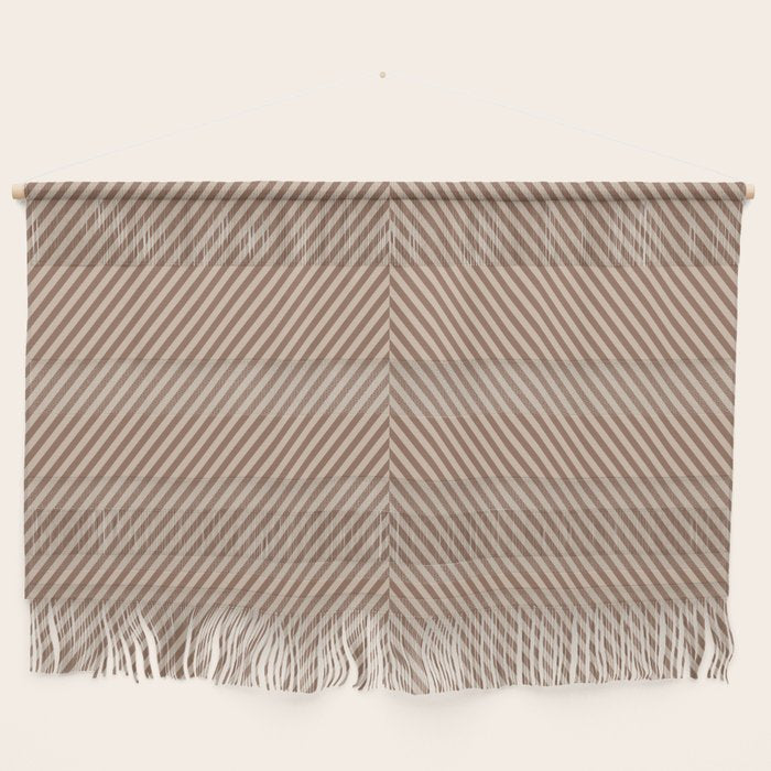 Angular Stripes XXXI Coffee Creme Wall Hanging Gallery Image 1