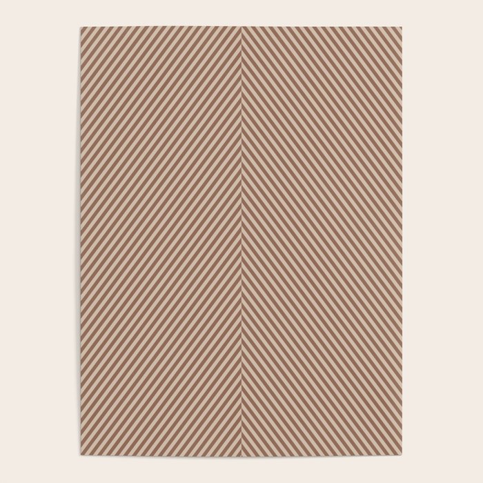 Angular Stripes XXXI Coffee Creme Poster Gallery Image 4