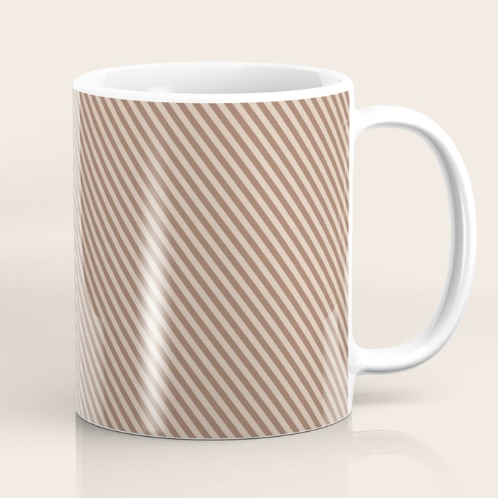 Angular Stripes XXXI Coffee Creme Coffee Mug Gallery Image 1