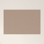 Angular Stripes XXXI Coffee Creme Welcome Mat Gallery Image 1