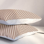 Angular Stripes XXXI Coffee Creme Pillow Sham Gallery Image 3