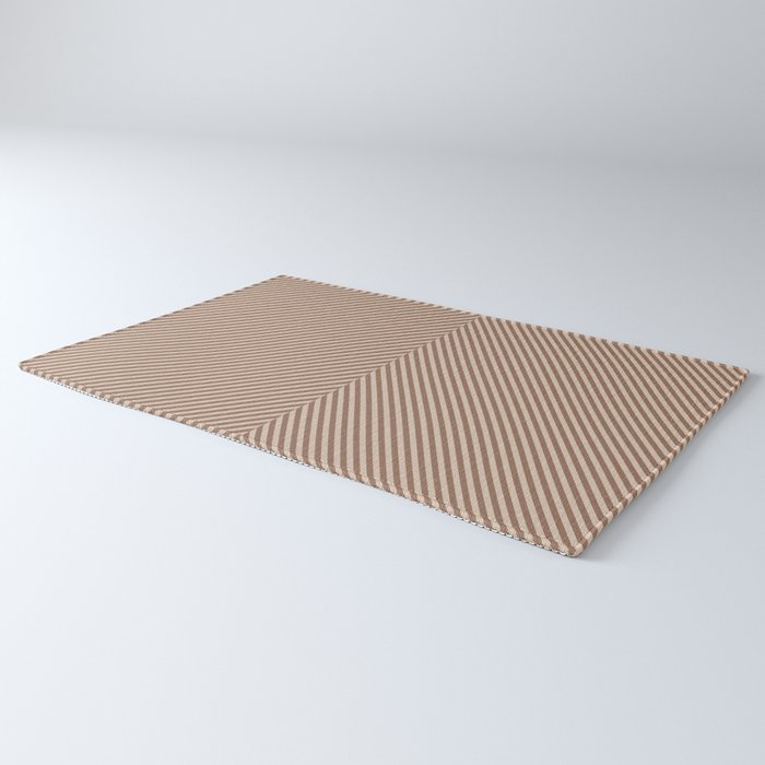 Angular Stripes XXXI Coffee Creme Rug Gallery Image 3