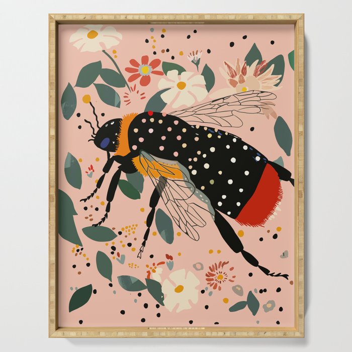 Floral Buzz Serving Tray Gallery Image 1