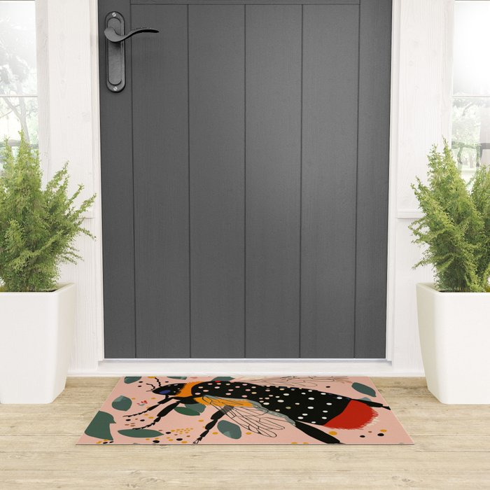 Floral Buzz Welcome Mat Gallery Image 3