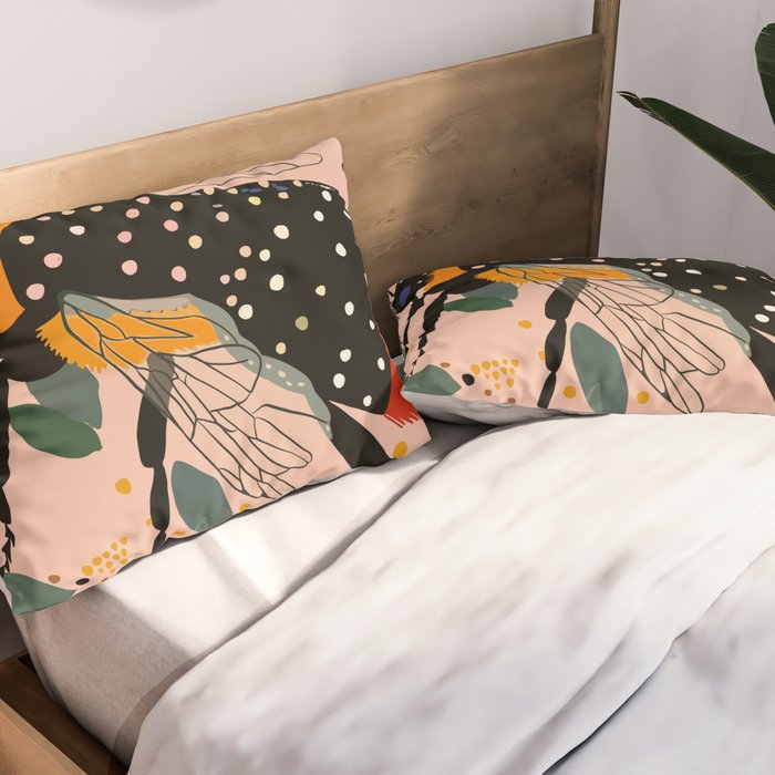 Floral Buzz Pillow Sham Gallery Image 2