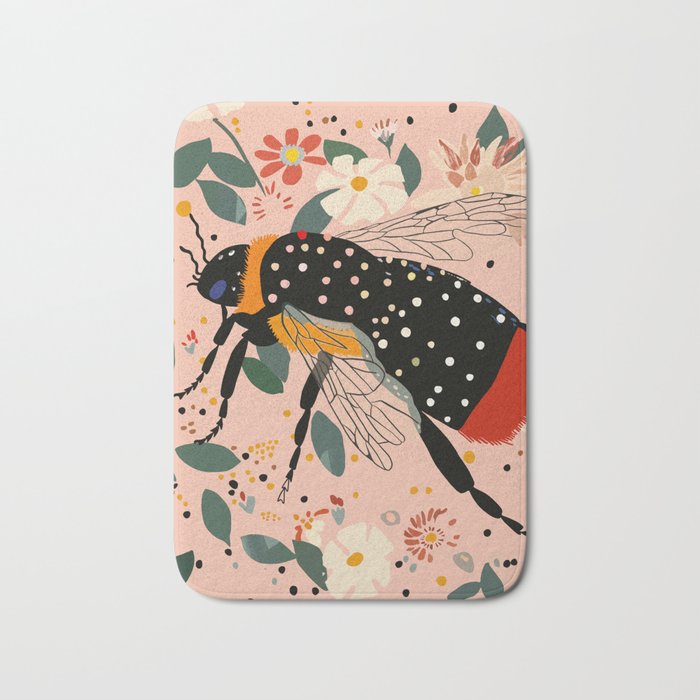 Floral Buzz Bath Mat Gallery Image 1