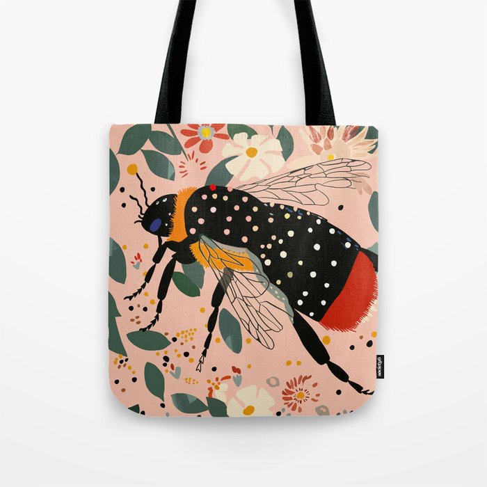 Floral Buzz Tote Bag Gallery Image 1