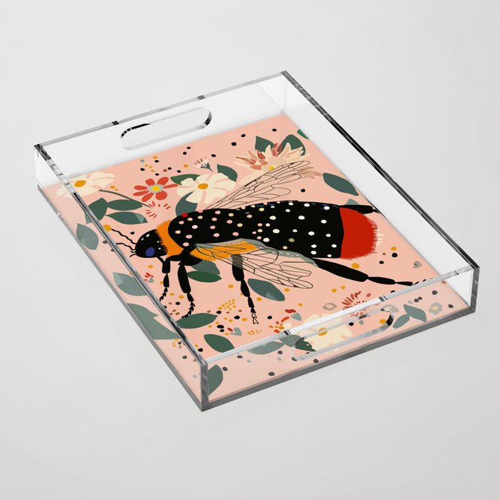 Floral Buzz Acrylic Tray Gallery Image 1