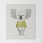 Kiddie Koala Throw Blanket Gallery Image 2