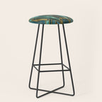 Elegant Stained Glass Art Deco Window With Marble And Gemstone Stool Gallery Image 1