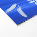 blue and white leaves Welcome Mat Gallery Image 2