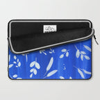 blue and white leaves Laptop Sleeve Gallery Image 2