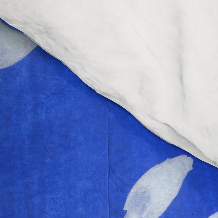 blue and white leaves Comforter Gallery Image 4