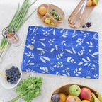 blue and white leaves Cutting Board Gallery Image 2
