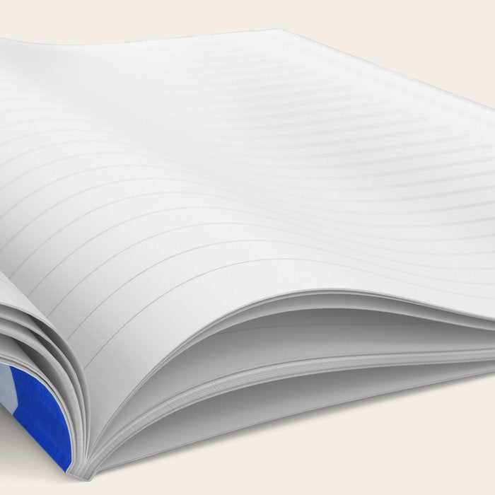 blue and white leaves Notebook Gallery Image 2