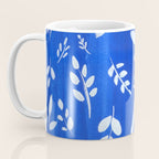 blue and white leaves Coffee Mug Gallery Image 3