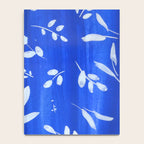 blue and white leaves Notebook Gallery Image 4