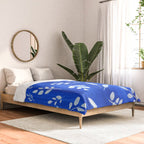 blue and white leaves Comforter Gallery Image 2