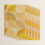 mid century geometric gold shapes Wrapping Paper Gallery Image 3