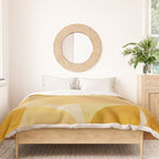 mid century geometric gold shapes Duvet Cover Gallery Image 3