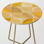 mid century geometric gold shapes Side Table Gallery Image 2