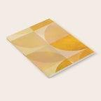 mid century geometric gold shapes Notebook Gallery Image 2