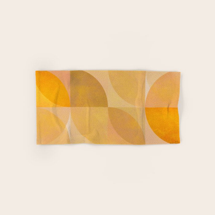 mid century geometric gold shapes Towels Gallery Image 1