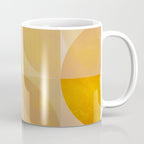 mid century geometric gold shapes Coffee Mug Gallery Image 1