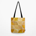 mid century geometric gold shapes Tote Bag Gallery Image 2