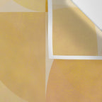 mid century geometric gold shapes Wall Tapestry Gallery Image 3