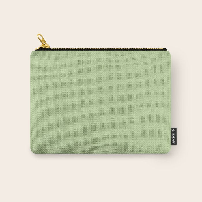 Pistachio Green Solid Color Carry All Pouch Gallery Image 1