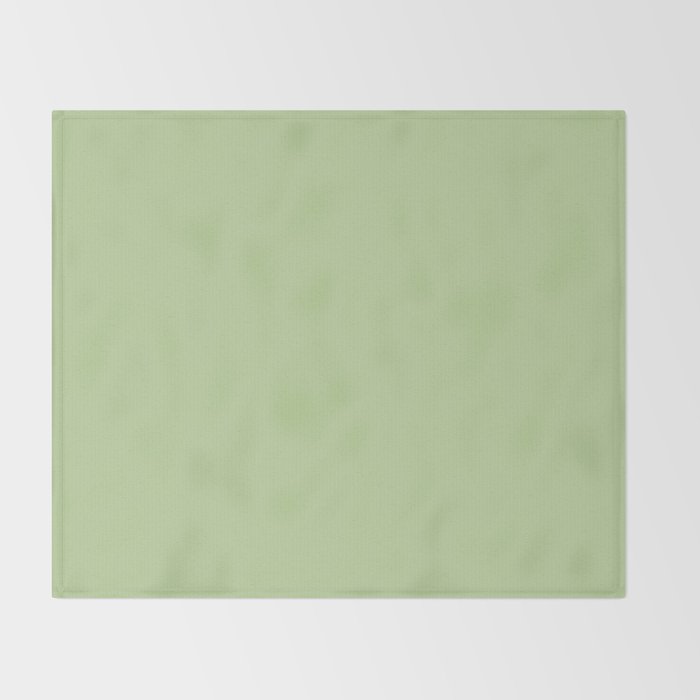 Pistachio Green Solid Color Throw Blanket Gallery Image 2