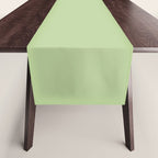 Pistachio Green Solid Color Table Runner Gallery Image 1