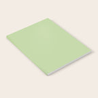 Pistachio Green Solid Color Notebook Gallery Image 2