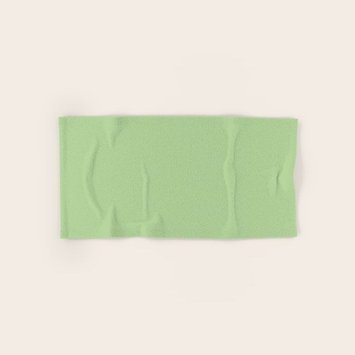Pistachio Green Solid Color Bath Towel Gallery Image 1