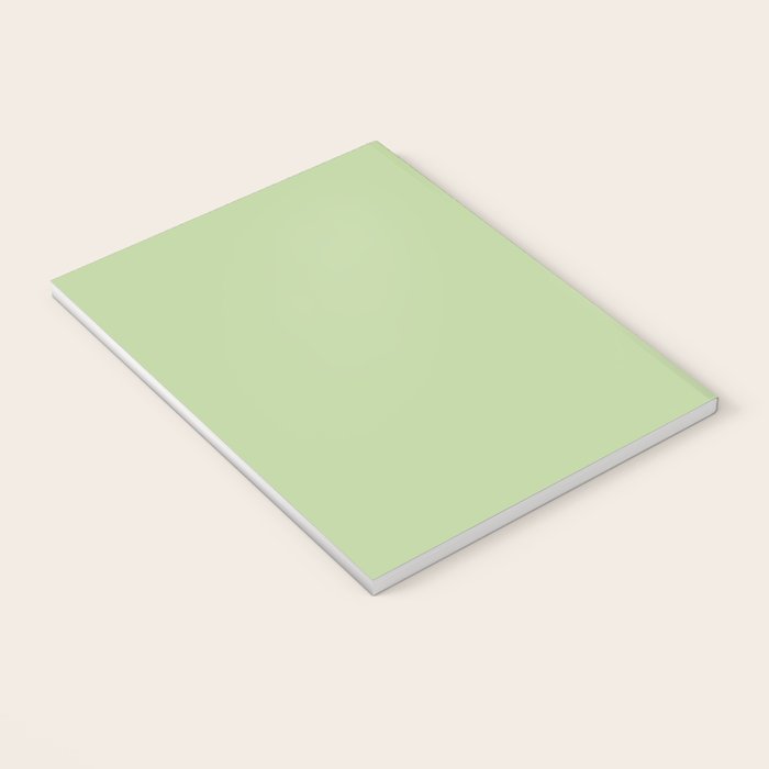 Pistachio Green Solid Color Notebook Gallery Image 3