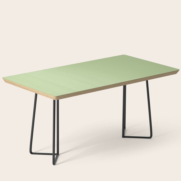 Pistachio Green Solid Color Coffee Table Gallery Image 1