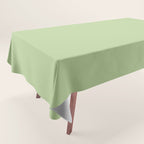 Pistachio Green Solid Color Tablecloth Gallery Image 1