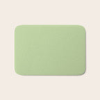 Pistachio Green Solid Color Bath Mat Gallery Image 1